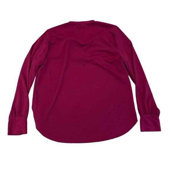 Women’s Ann Taylor Shoulder Pleated Blouse Top Size Large Career Basic - Picture 2 of 7